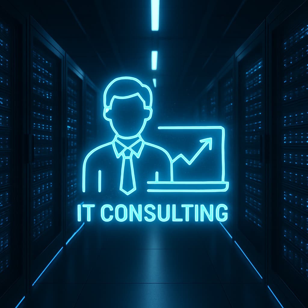 Modern IT stack dashboard illustration